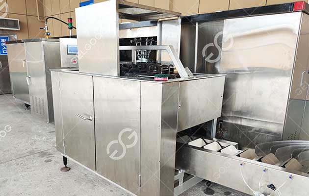 Ligne de production de mini cornets de chocolat