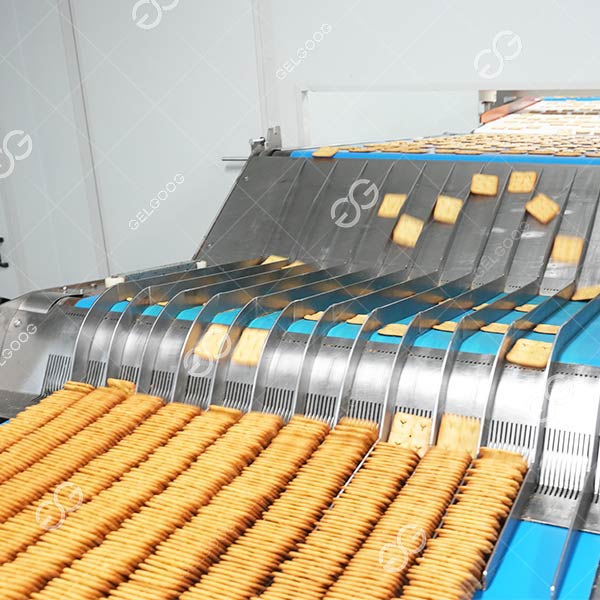 Production commerciale de biscuits en usine